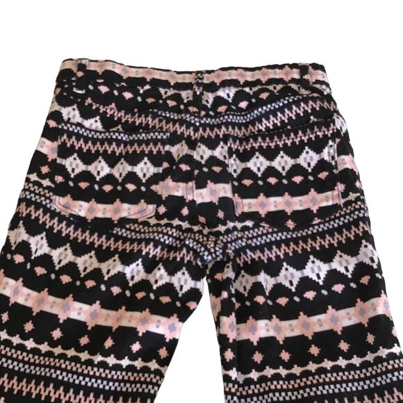 Children's Place Pants Black Stretchy Adjustable Waist Pixel Pattern Girls 10 - Picture 2 of 10